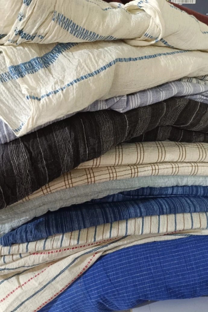 Handwoven fabrics A.PUUR.A production India