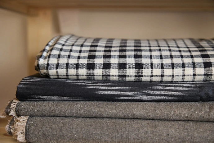 Handwoven ikat fabrics by meter A.PUUR.A 